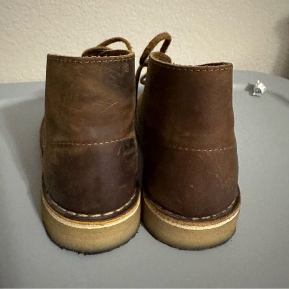 Clarks Women's Desert Boot Ankle Bootie Chocolate Brown Leather Size 7 - Picture 6 of 9